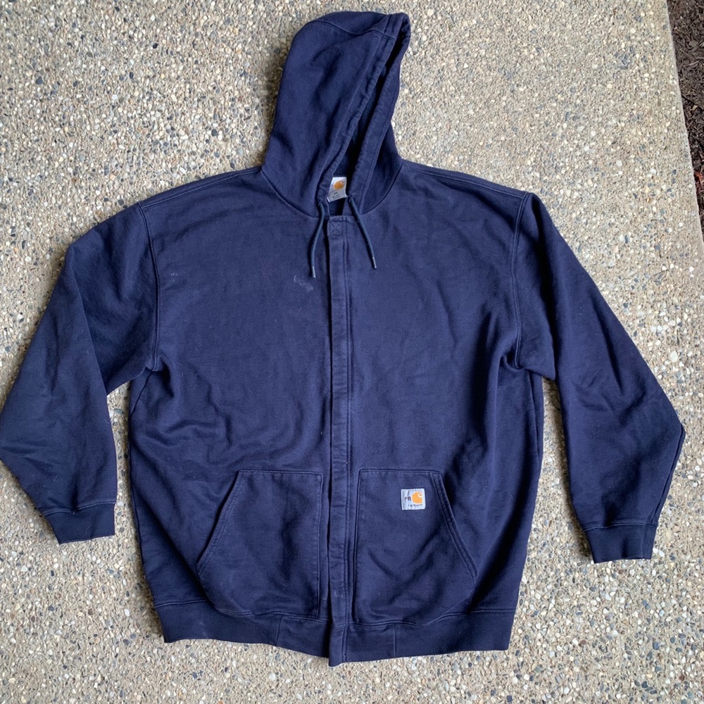 Carhartt Flame Resistant zip up hoodie jacket coat